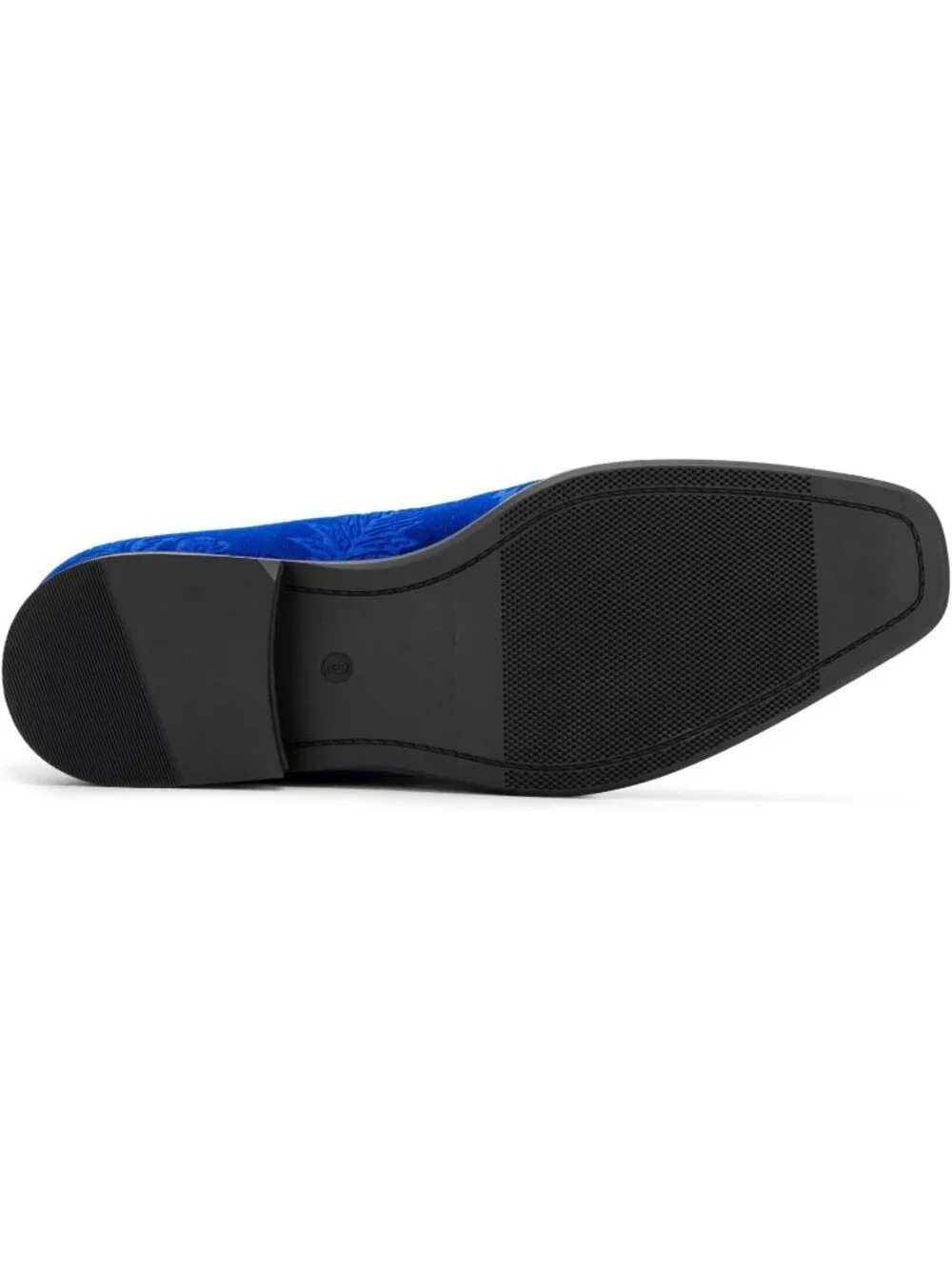 JITAI Men's Blue30 Rubber Loafers Tassels Spikes Comfortable Wedding Prom Shoes